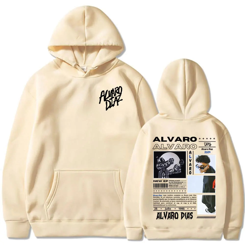 Alvaro Diaz Sayonara Album Hoodies Mens Women Clothing Hip Hop Fashion Oversized Sweatshirt Casual Hooded Pullovers Streetwear