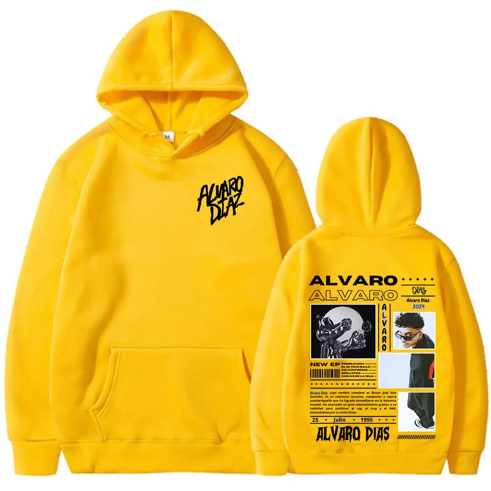 Alvaro Diaz Sayonara Album Hoodies Mens Women Clothing Hip Hop Fashion Oversized Sweatshirt Casual Hooded Pullovers Streetwear