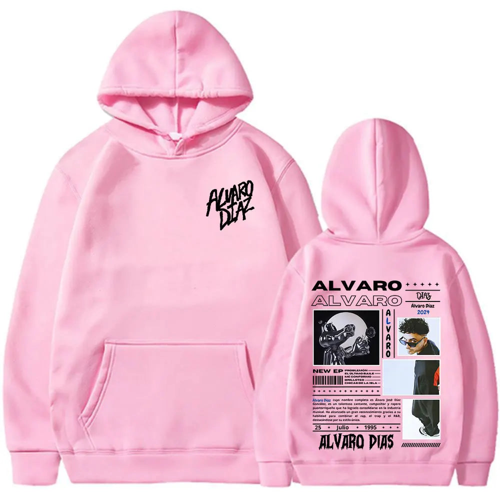 Alvaro Diaz Sayonara Album Hoodies Mens Women Clothing Hip Hop Fashion Oversized Sweatshirt Casual Hooded Pullovers Streetwear